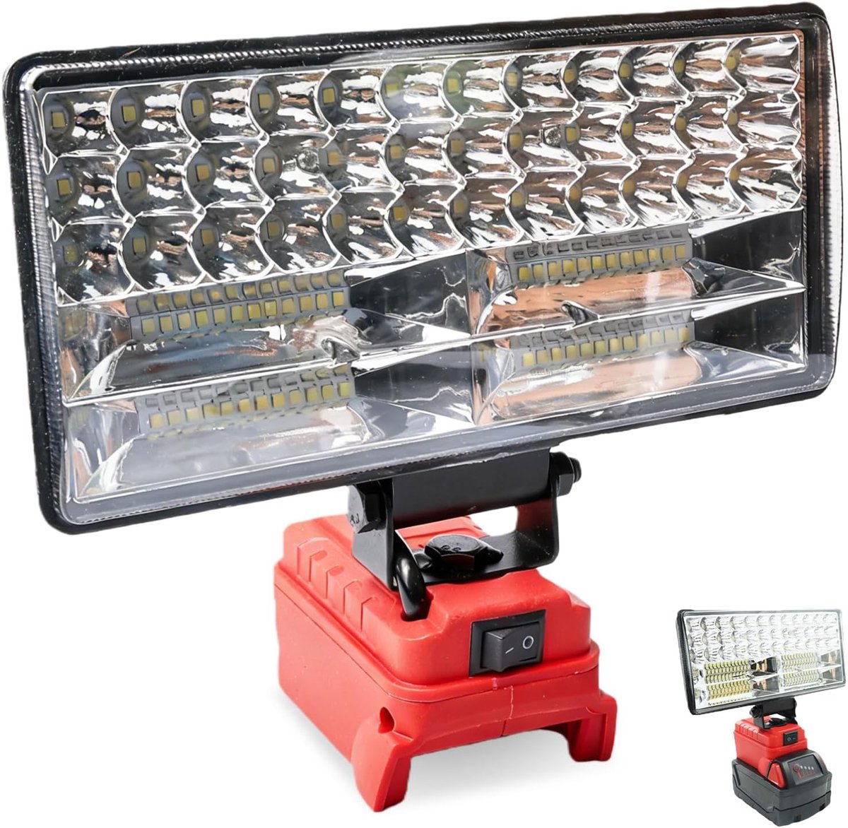 Batterijlamp 90 W - LED bouwlamp - Waterdichte spotlight - Ideaal voor constructie - SnelShoppen