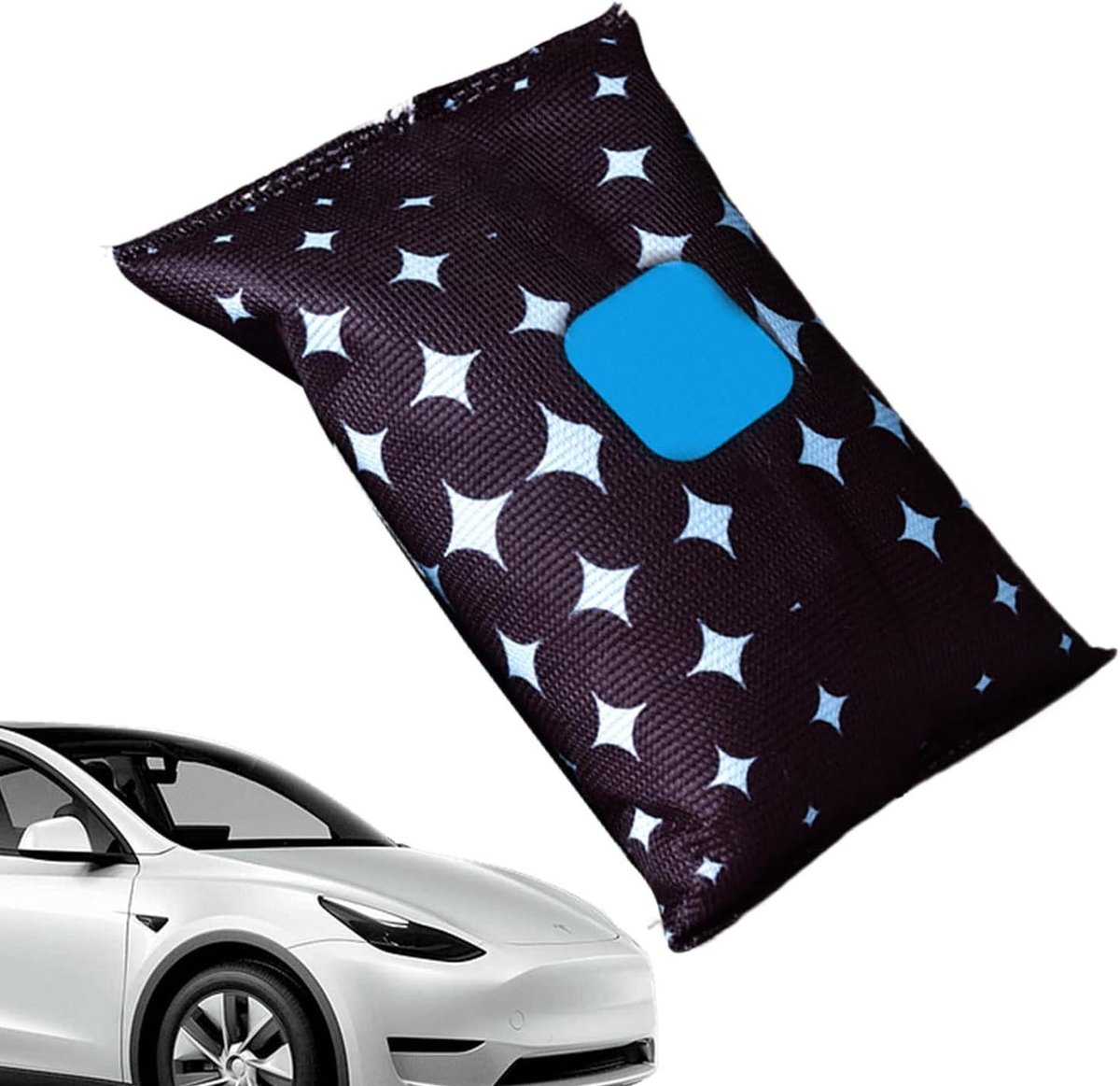 Luchtontvochtiger Auto - Vochtabsorbeerder Condens - Veiliger Rijden - Herbruikbare Siliconen Kralen - 18 x 11 x 4 cm - Grijs