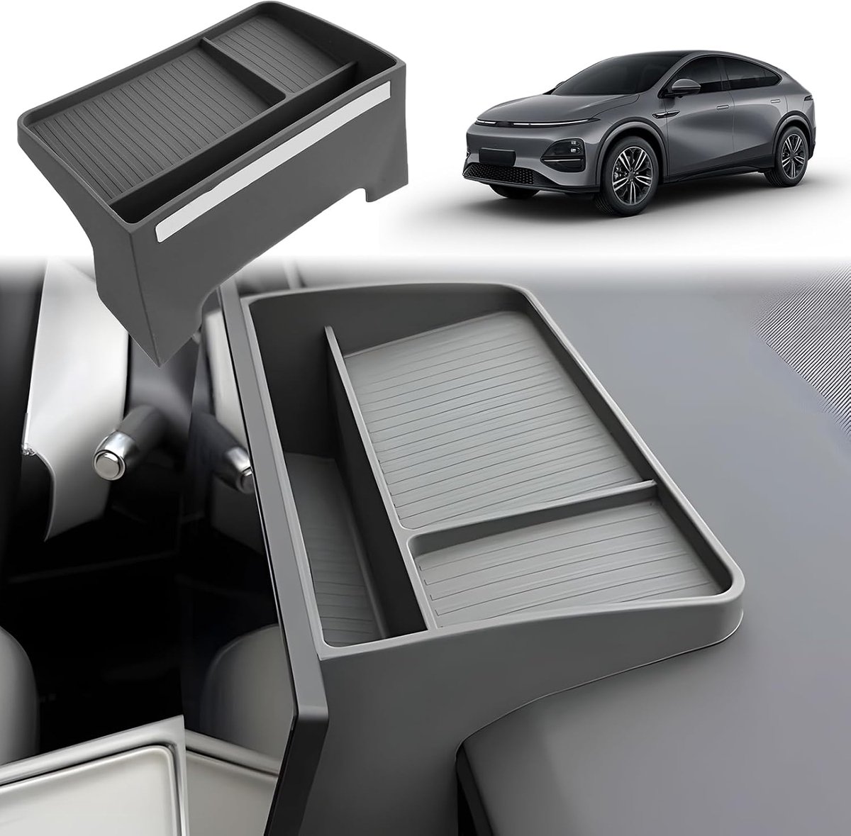 Center console opbergbox 15.6" - voor Xpeng G6 2024-2027 - extra opbergruimte - eenvoudig te installeren - SnelShoppen