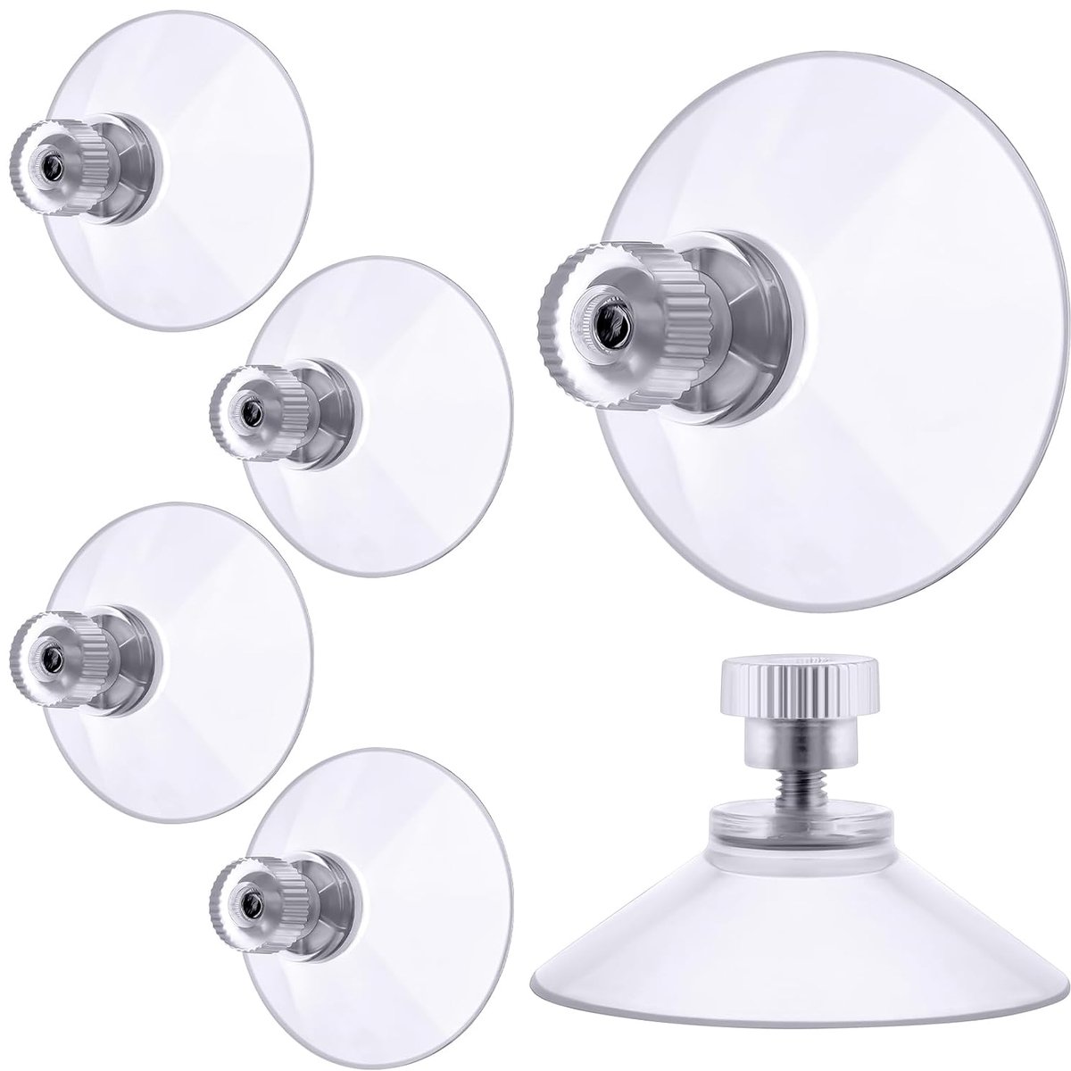 Suction cups 41 mm - transparant PVC - extra sterke hechting - perfect voor raamdecoratie - SnelShoppen