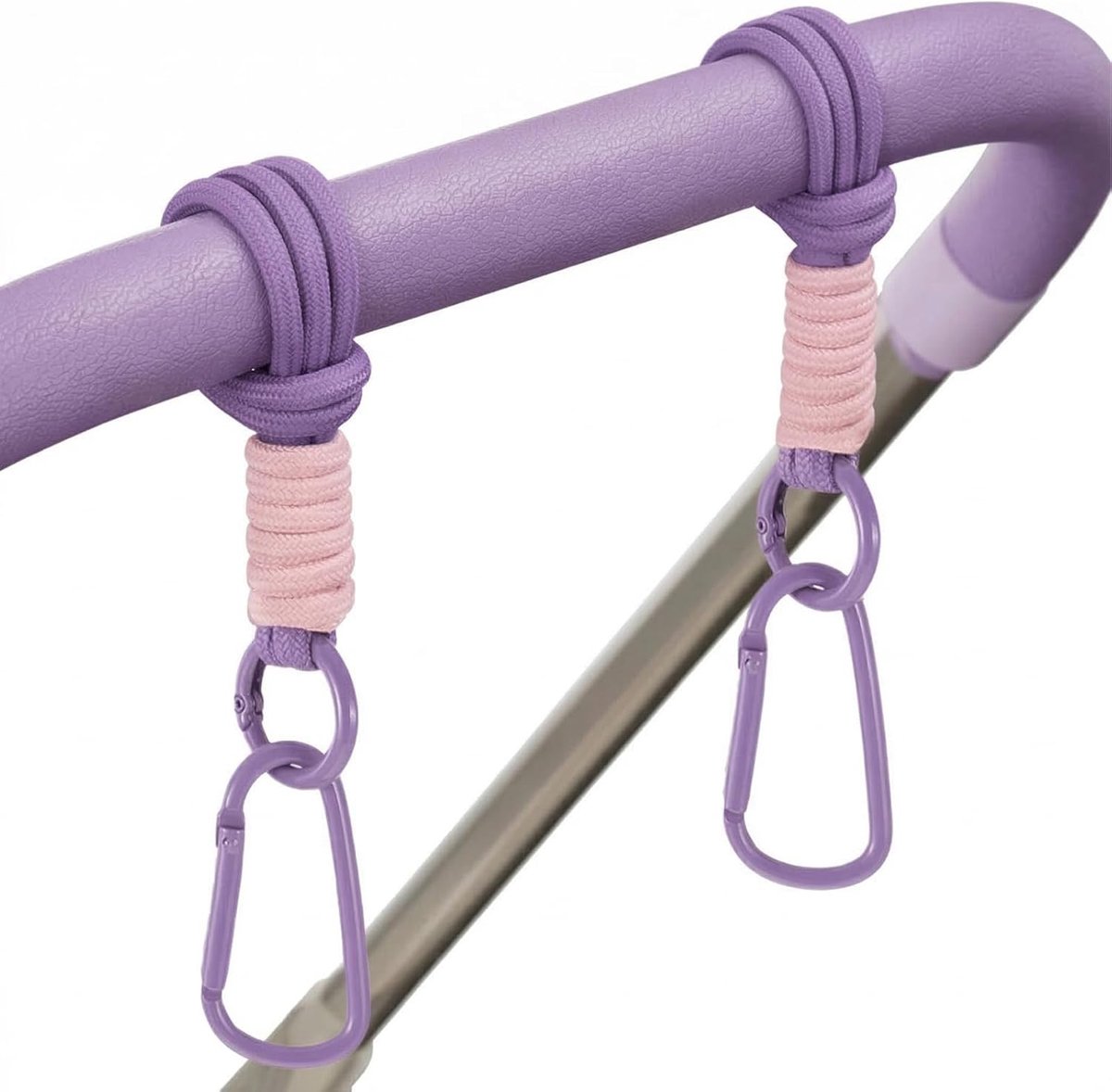 Haken voor kinderwagens - universele houder - violet - handsfree ontwerp voor tassen - SnelShoppen