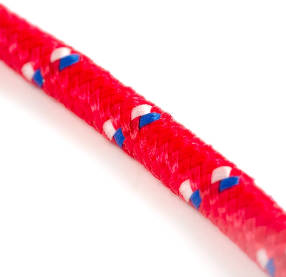 Polypropyleen touw 6 mm 10 m rood/blauw braided hoog draagvermogen huishoudelijk [56325B]