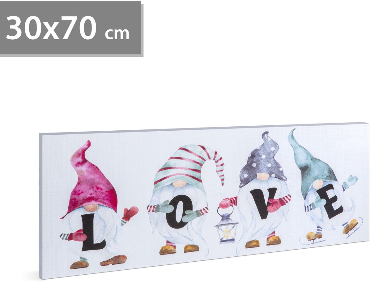 LED-wandlamp - "LOVE" - 2 x AA, 70 x 30 cm 1 Stuks [58477]