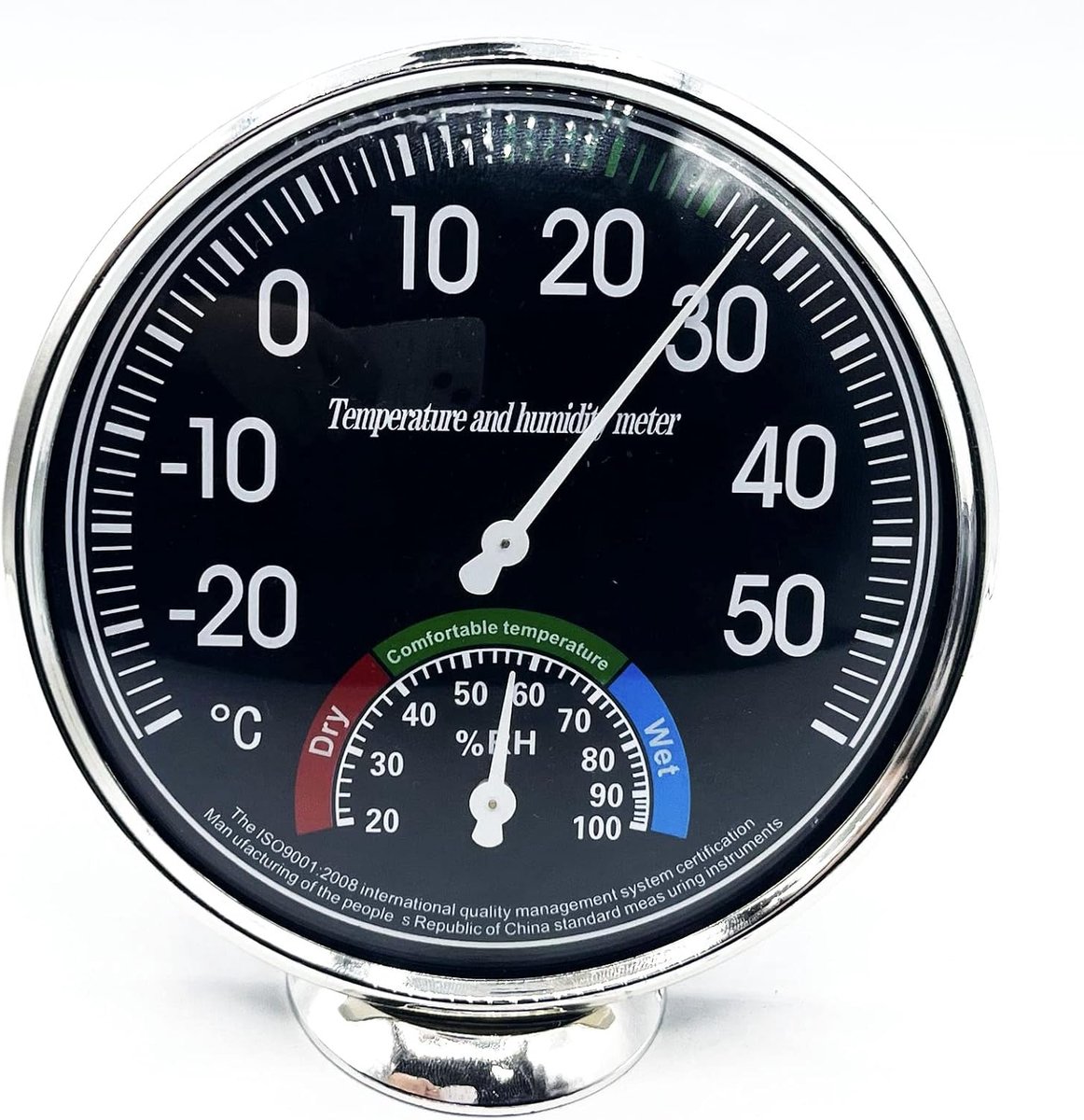 Temperatuur en luchtvochtigheidstester - analoge thermometer - mechanisch ontwerp - nauwkeurige metingen - ShopVlot