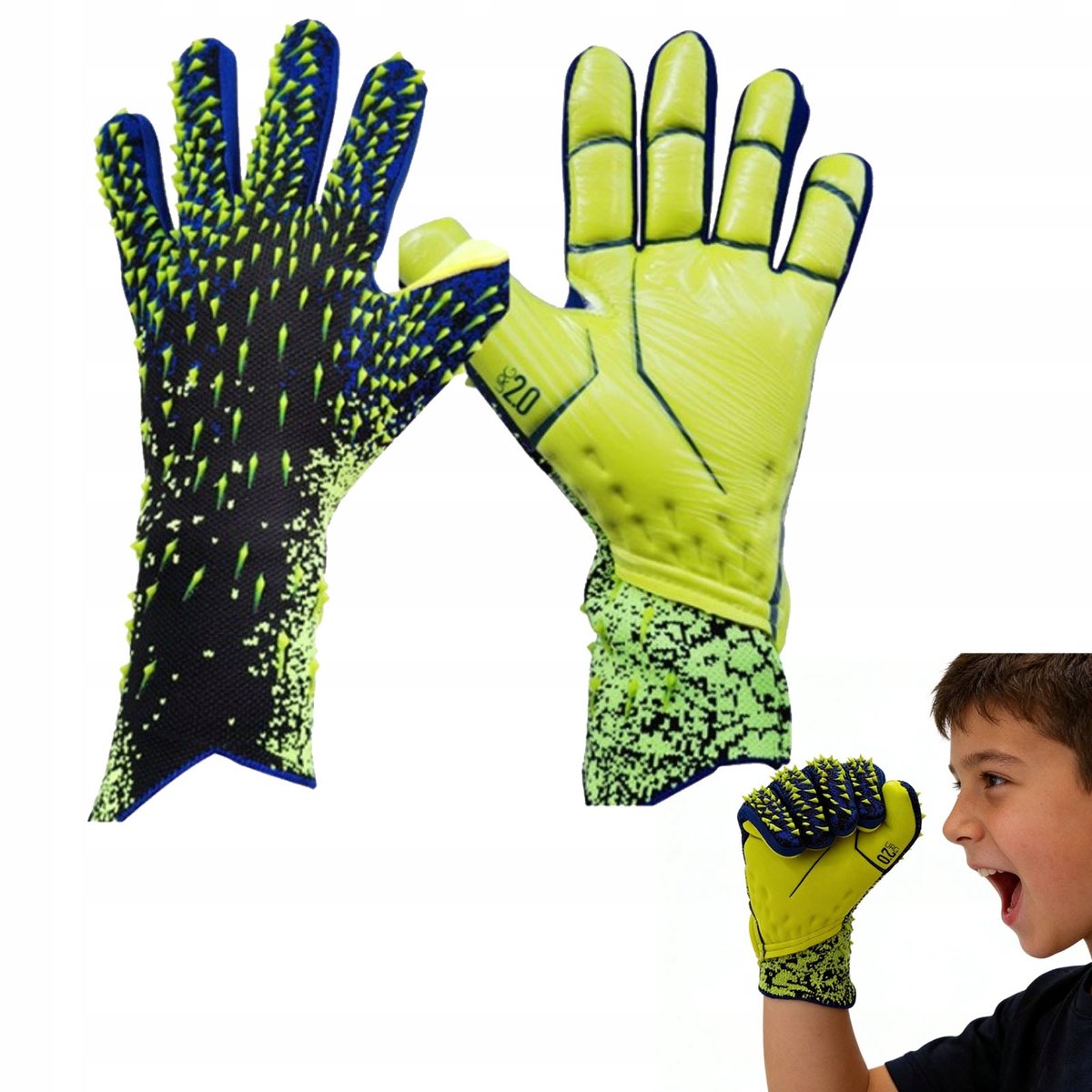 Professionele keepershandschoenen voor kinderen en volwassenen, maat 8