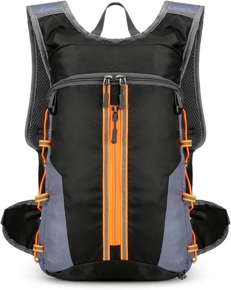 Fietsrugzak - Fietstas Rugzak - Fietstochten - Waterdicht Materiaal - 15 Liter - Oranje