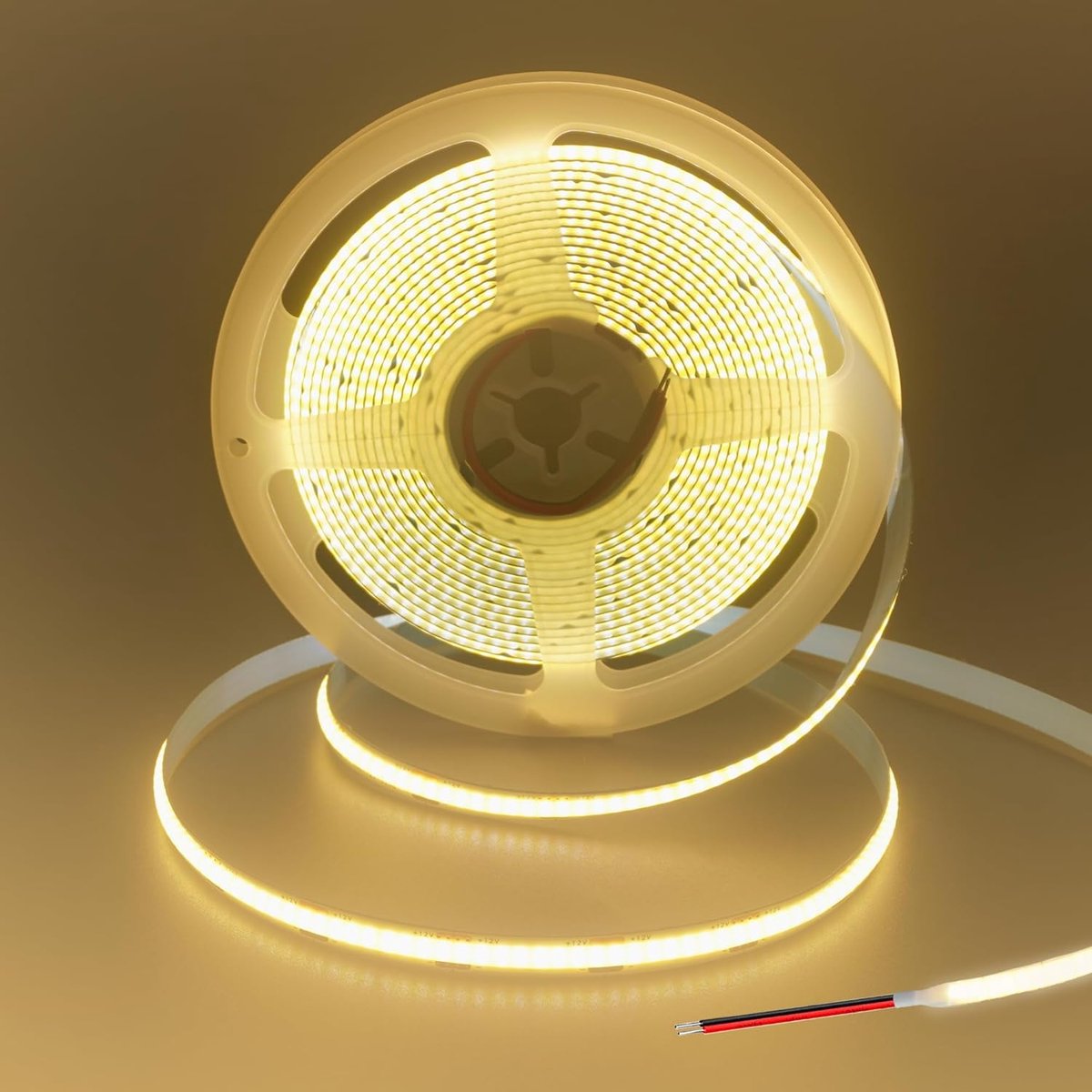 LED Stripe Lights 12V - Warm Wit 3000K - 16.4ft/5m - 320 LEDs/m voor creatieve verlichting - SnelShoppen