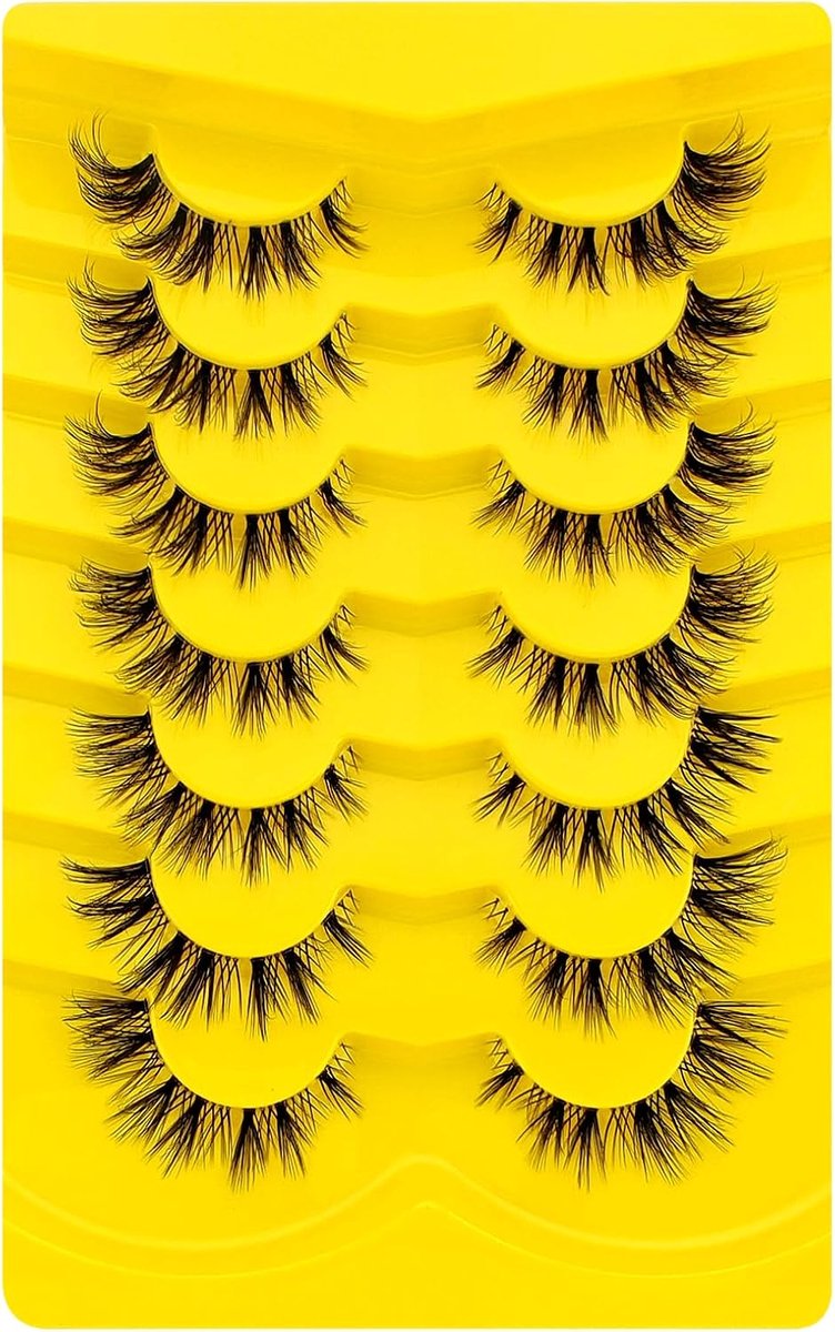 Valse Wimpers 7 Paar - Cat Eye - Natuurlijke Look - Herbruikbaar en Lichtgewicht - ShopVlot