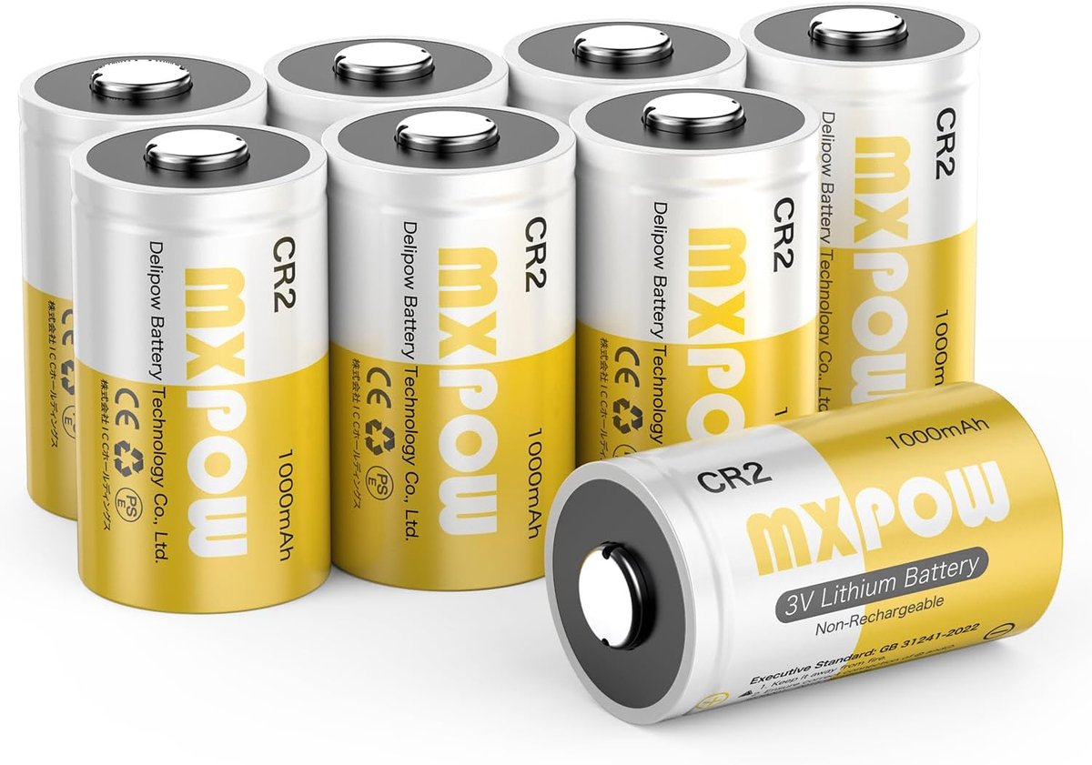 CR2 lithium batterij 3 V 1000 mAh - hoge capaciteit - duurzaam - ideaal voor rookmelders - ShopVlot