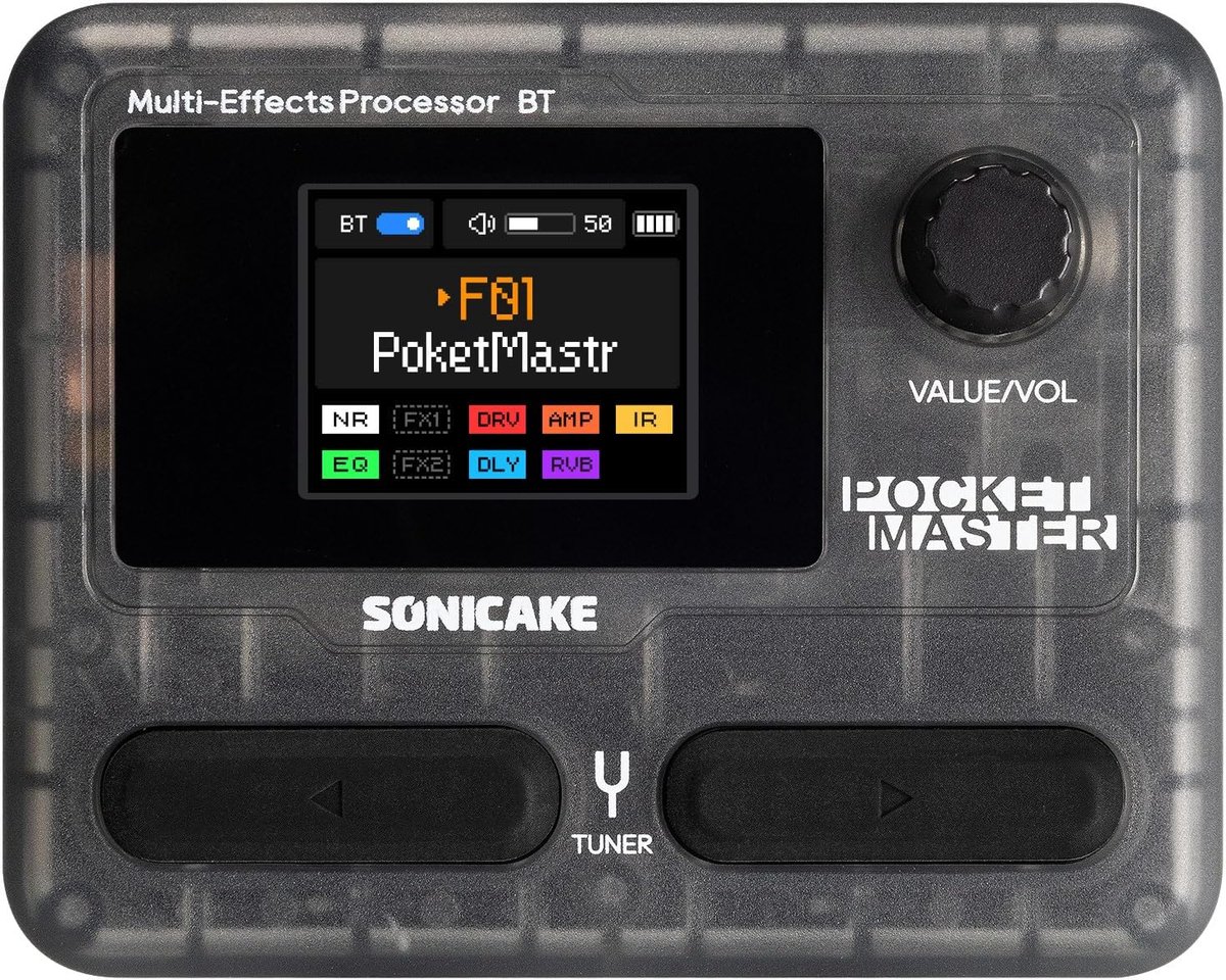 Bassenversterker met Modelling Technologie - IR-Amp en Cabinet Simulator - Multi-effecten met Bluetooth - ShopVlot