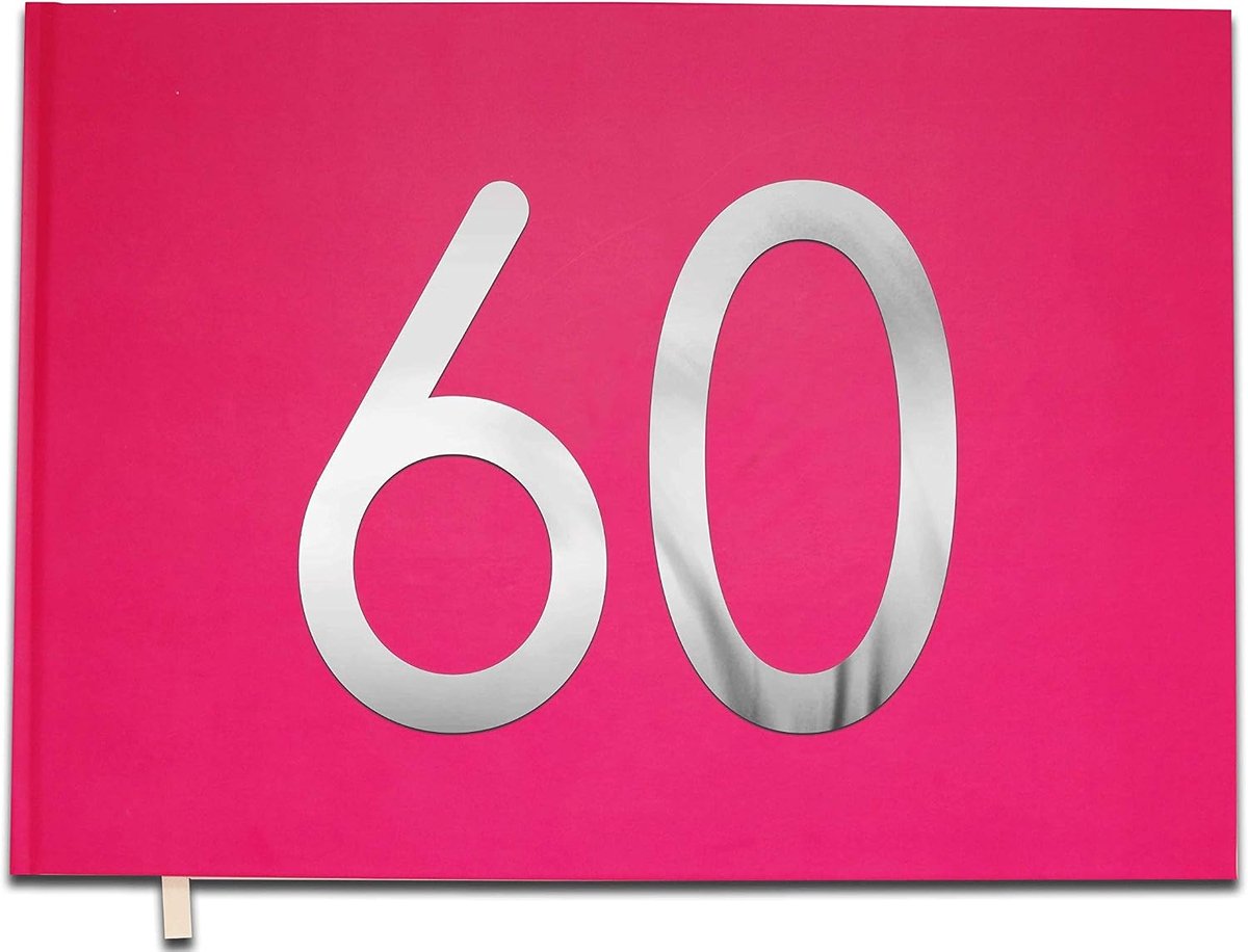 Gastenboek 60ste Verjaardag - Macaron Roze - 100 Genummerde Pagina's - Hoogwaardige Kwaliteit - ShopVlot