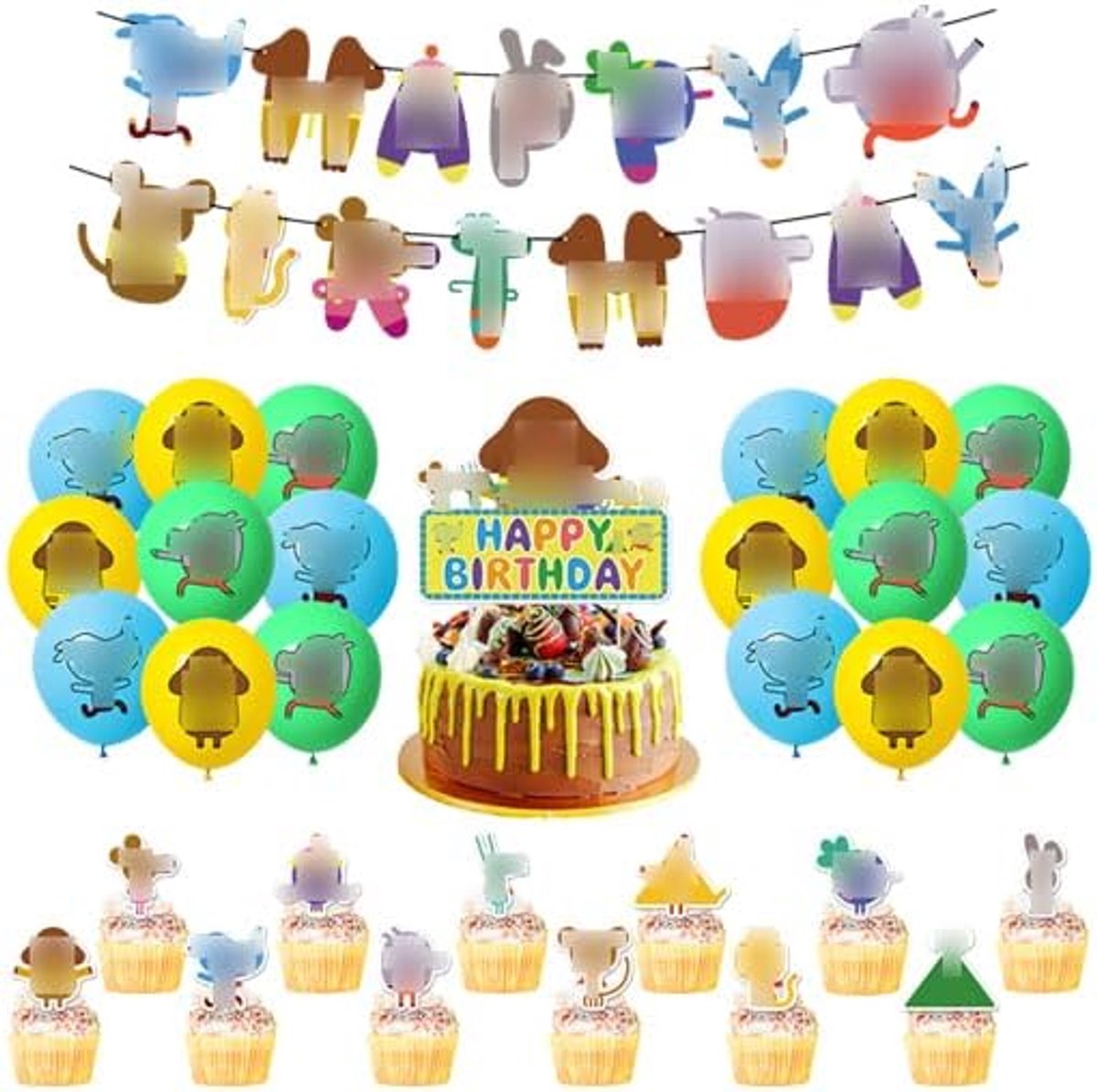 Verjaardagsdecoratie set - hoogwaardige ballonnen - levendige kleuren - feestelijke sfeer - ShopVlot