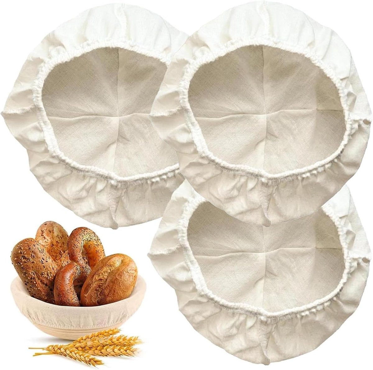 Linnen Doek Insert 25 cm - Katoenen Fermentatiecontrole - Ideaal voor Brooddeeg - ShopVlot