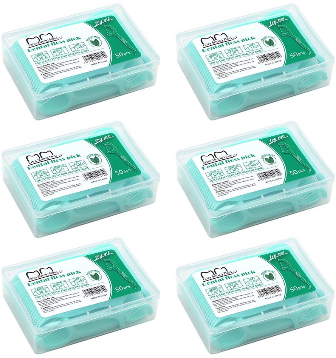 Tanddraadstokjes 300 stuks - Y-vormig design - met houder - optimale interdentale reiniging - ShopVlot