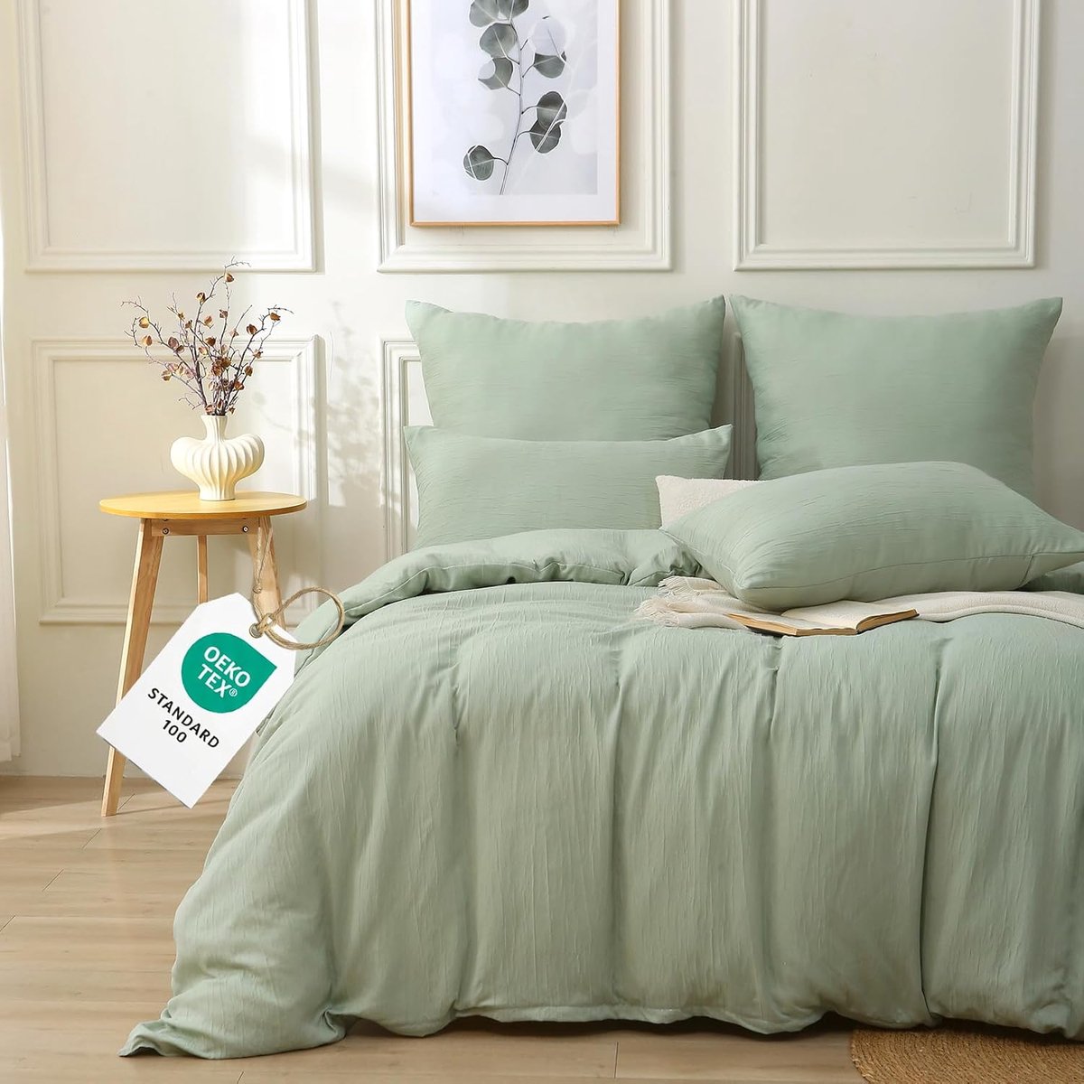 Beddegoedset 4-delig - 2 x Dekbedovertrekken 135 x 200 cm + 2 x Kussenslopen 80 x 80 cm - Ademend en Antiallergisch - ShopVlot