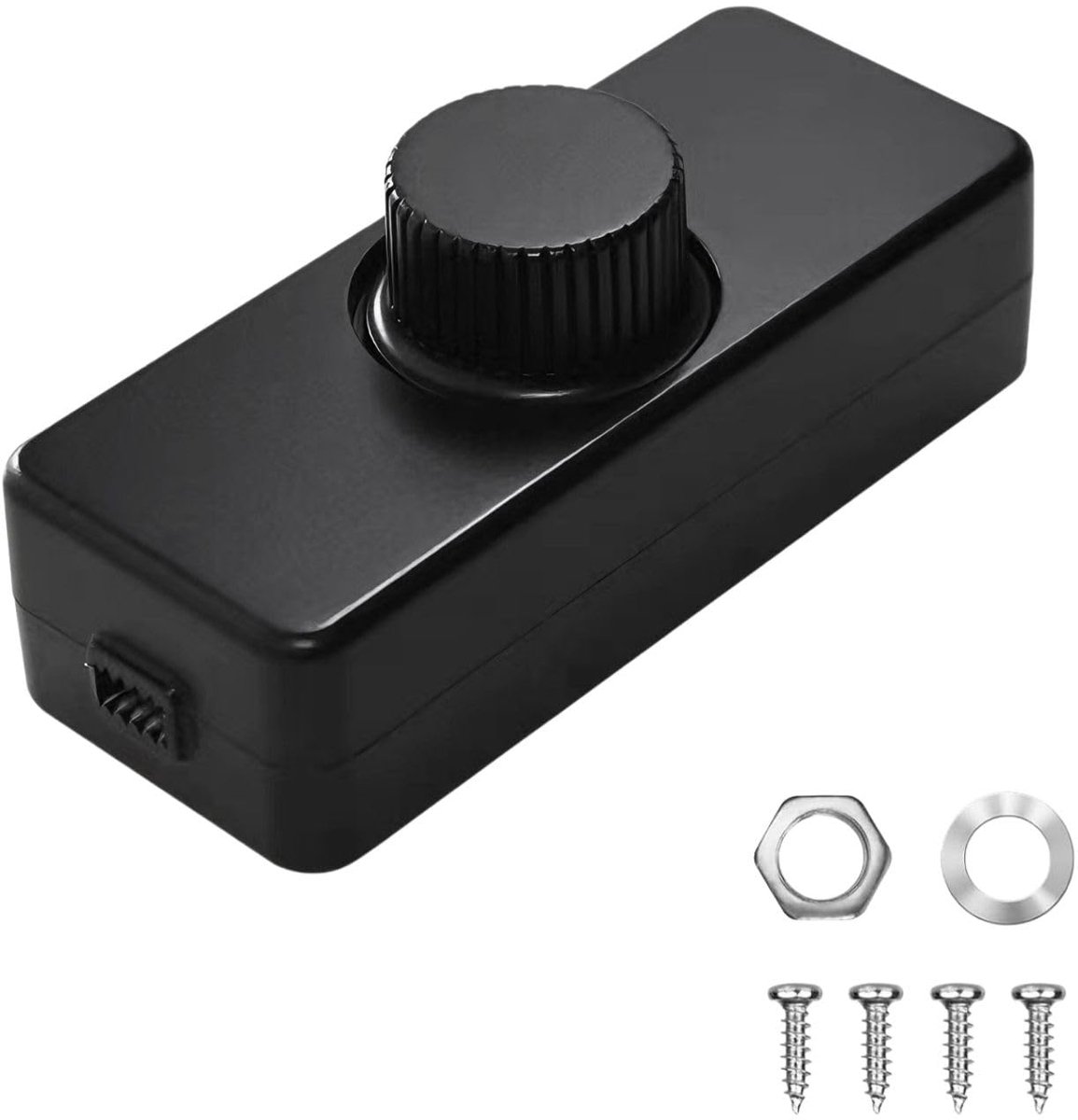 Dimmer voor LED-lampen - Rotatieve knop - Continu 3-100 W - Stille bediening voor sfeervolle verlichting - ShopVlot