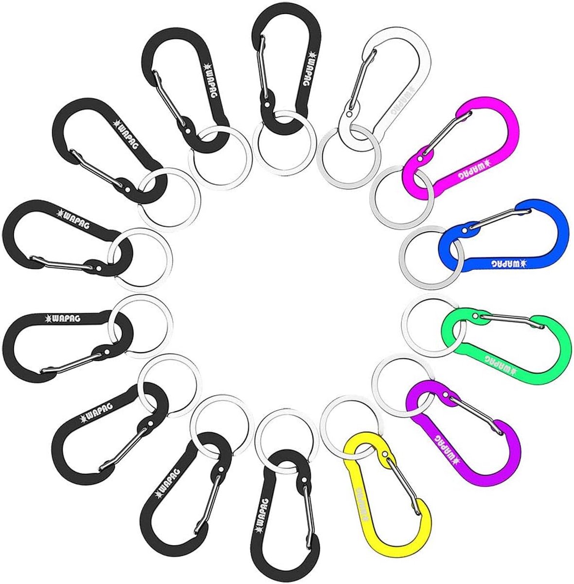 Carabiner haak mini 5cm - aluminium legering - lichtgewicht en sterk - ideaal voor dagelijks gebruik - ShopVlot