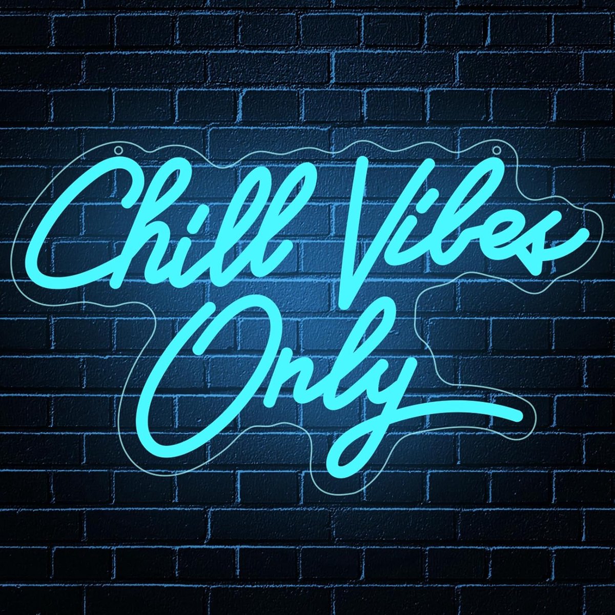 Neonbord Chill Vibes Only - LED muurdecoratie - Nachtverlichting - Creëer een sfeervolle omgeving - ShopVlot