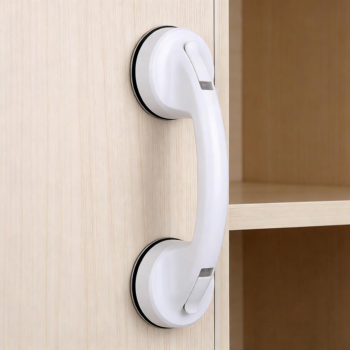 Suction Cup Glazen Spiegel Deurgreep - Sterke Constructie - Voor Badkamer en Keuken - Veiligste Handgreep - ShopVlot