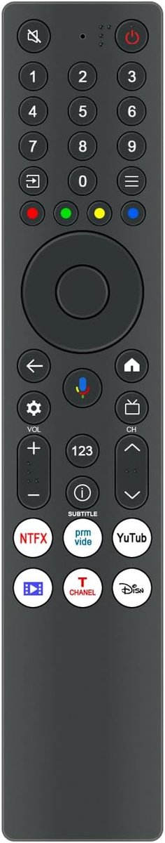 Stem afstandsbediening voor TCL TV - geschikt voor diverse modellen - gebruiksvriendelijk - ideaal voor vervanging - ShopVlot