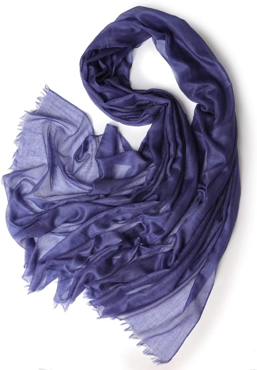 Pashmina sjaal 200 cm - 100% cashmere - lichtgewicht en franjes - perfecte toevoeging voor elke outfit - ShopVlot