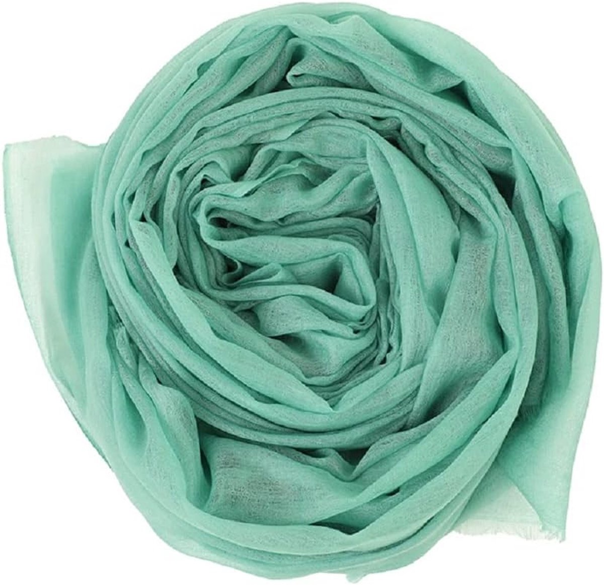 Pashmina sjaal 100% cashmere - mintgroen - lichtgewicht - elegante uitstraling - ShopVlot