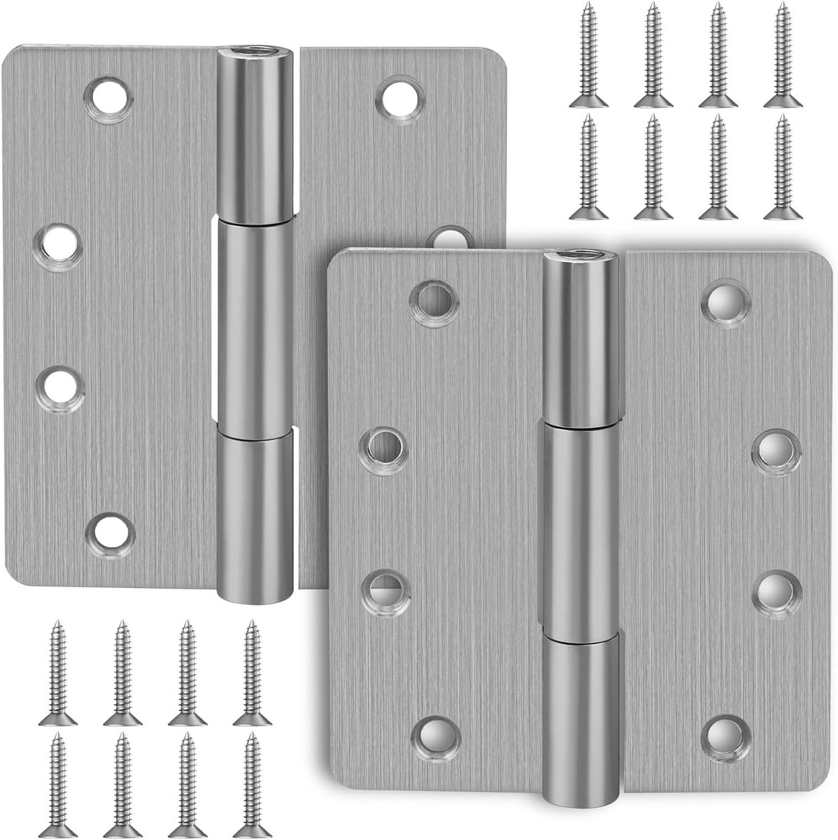 Zelfsluitende Deurscharnieren 9 cm - Automatische Scharnieren met Gebogen Hoeken - ShopVlot