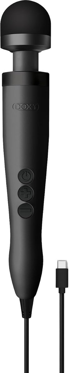 Vibrator USB-C Wand - Zwart - Krachtige stimulatie - Ideaal voor ontspanning - ShopVlot