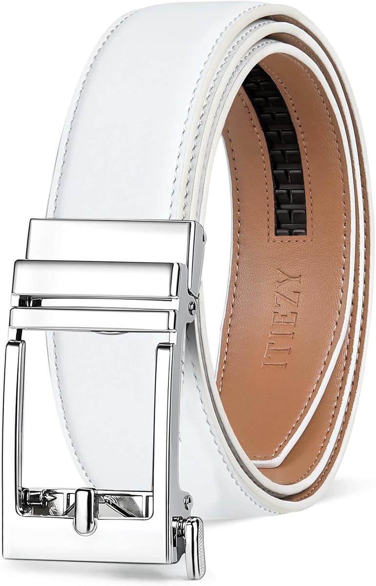 Herenriem 4 cm - Leren riem - Ratel sluiting - Perfect voor zakelijke outfits - ShopVlot