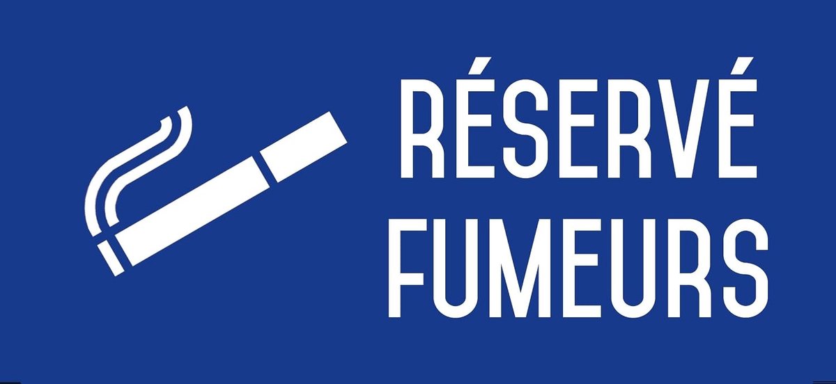 Sticker voor rokers 200 x 100 mm - vinyl - waterbestendig - ideaal voor zwembadgebruik - ShopVlot