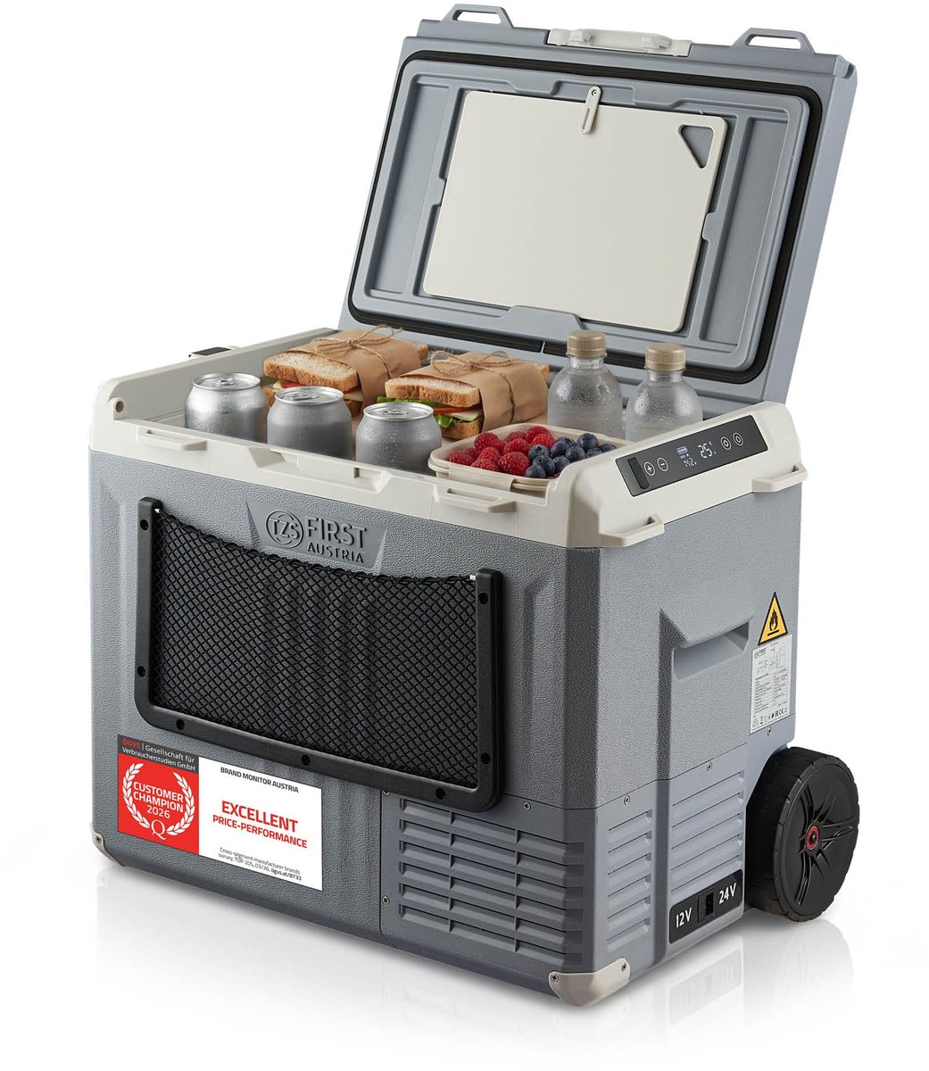 Elektrische Compressorkoelbox 40L - Tot -20°C - Bluetooth App - Ideaal voor Camping - ShopVlot