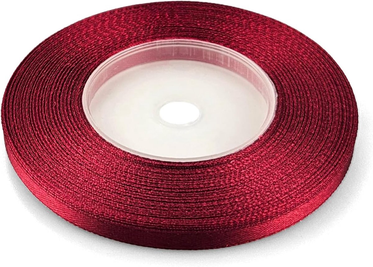 1 satijnen lint 6mmx32m licht wijn rood decoratieve roll voor crafting bruiloft gift verpakking party familiebijeenkomsten