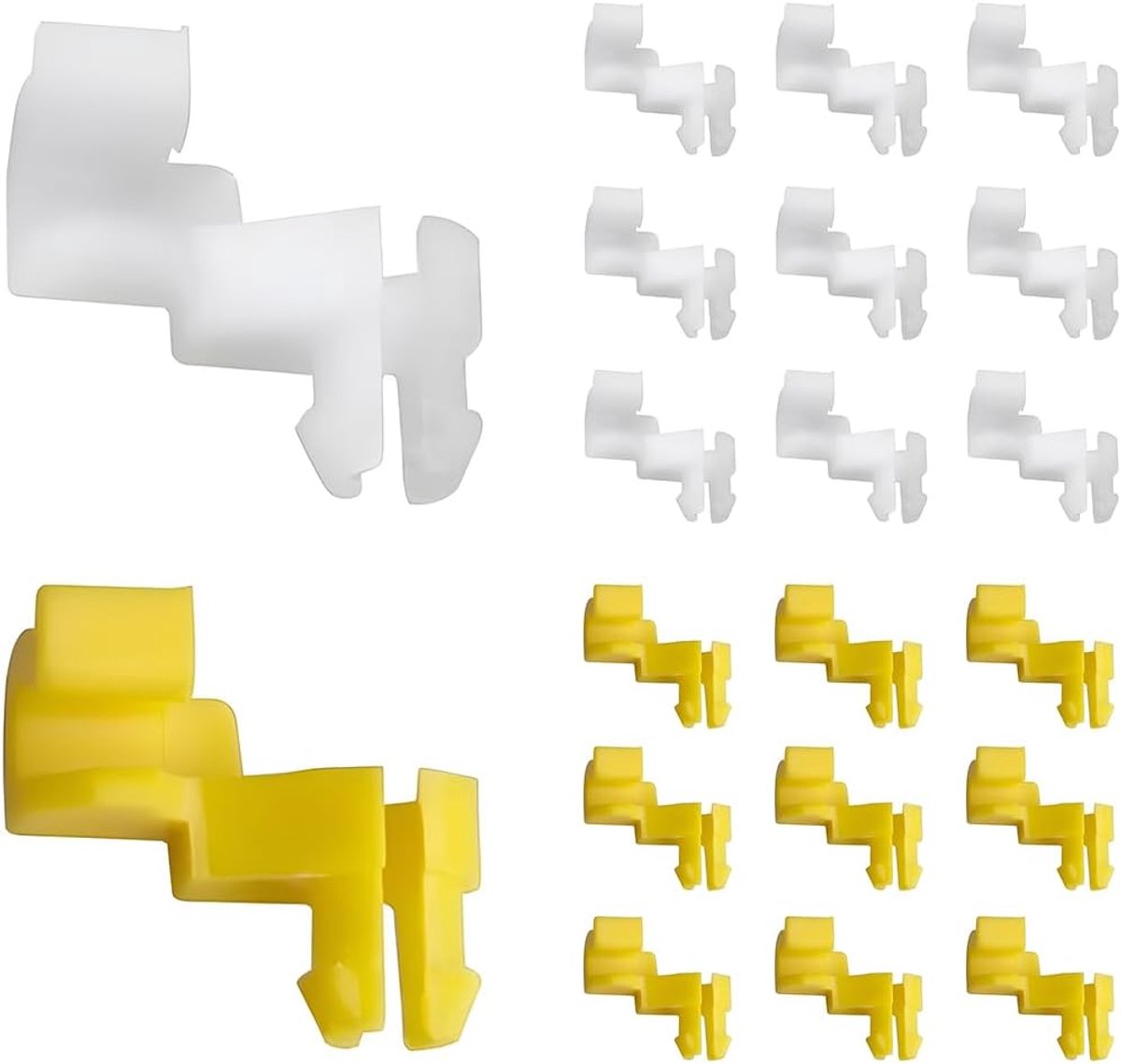 10 stuks clips voor autogreep, links, rechts, clip, stangvergrendeling, autodeur, clips, voor autodeur, bestuurder, passagierszijde, clips, handgreep, auto, links, rechts, achterklep, klem