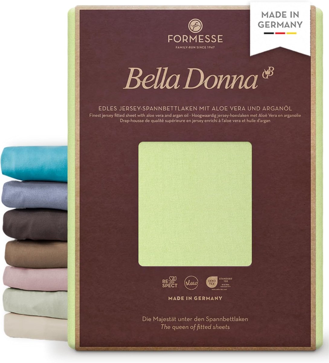 Fitted sheet Bella Donna - single jersey - uni design - geschikt voor waterbedden - SnelShoppen