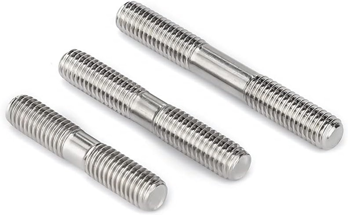 Dubbele Hoofd Eind Schroefbout Studs M10×35mm,3 pcs