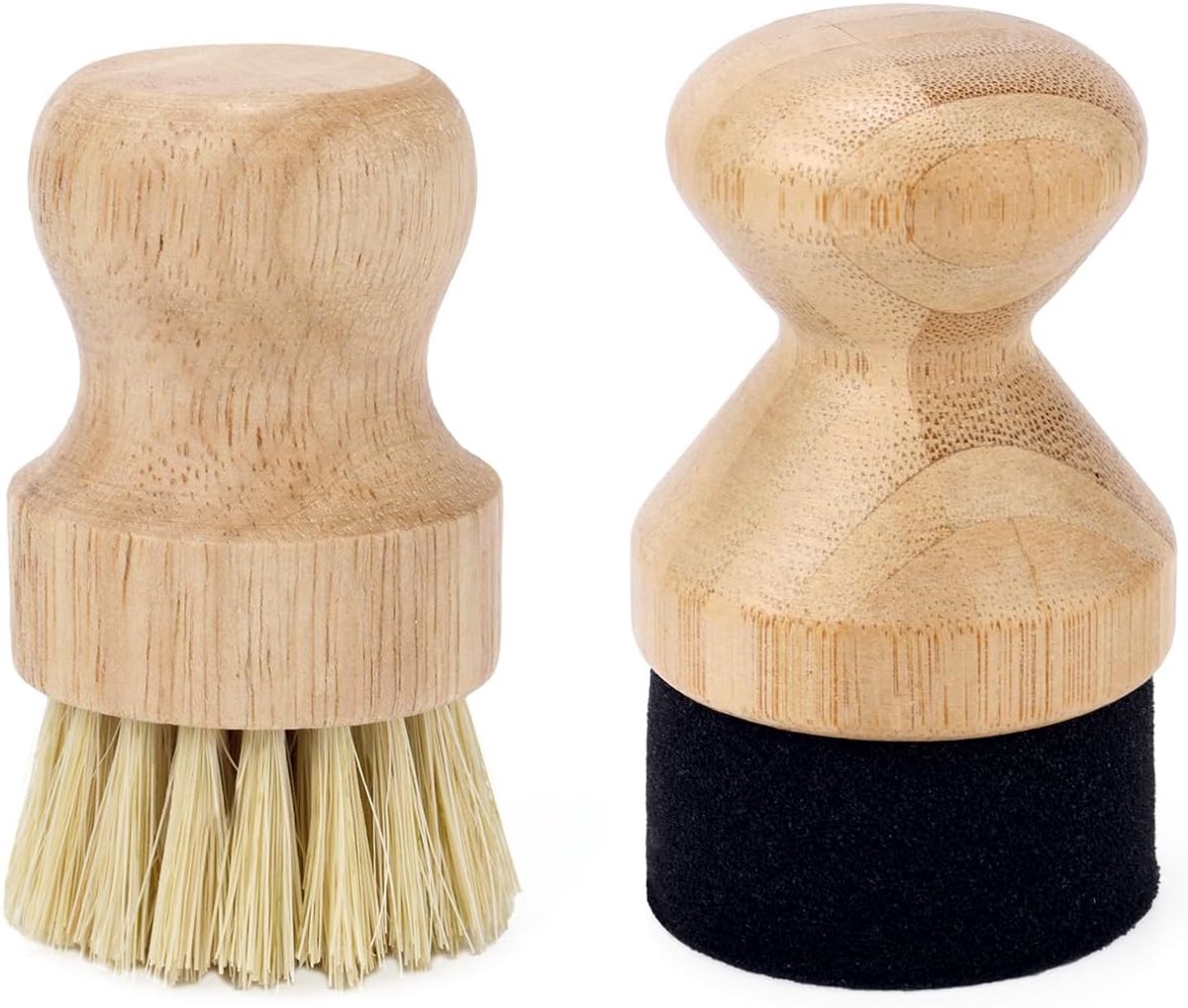 Olie Wax Applicator & Schrobborstel Set, Hout met Sisalvezels en Spons Minerale Olie Wax Applicator Slagersblok Wax Applicator voor Houten Slager Blokken Spatels Lepels