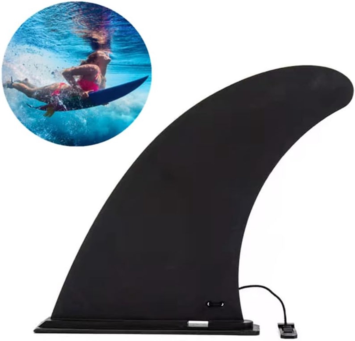 Verwijderbare middenvin, surfplank, SUP longboardvin, vervanging voor opblaasbare paddleboardvinnen, nylon versterkte veilige surfplank, sup vin, voor supboard, opblaasbare kajak