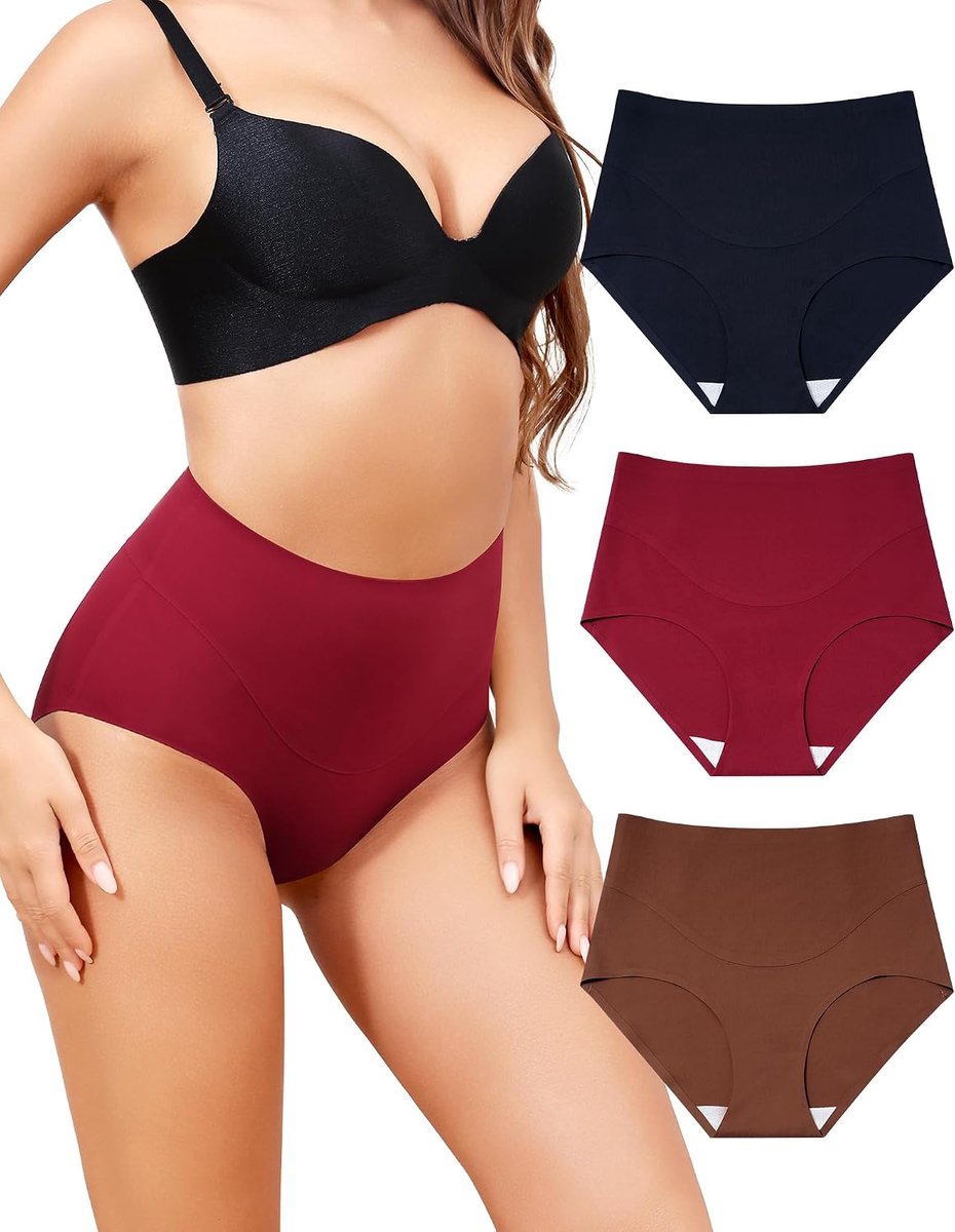 Corrigerende onderbroek voor dames, hoge taille, korsetbroek, bodyshaper, naadloos figuurvormend ondergoed, verpakking van 3 stuks, S-XXL