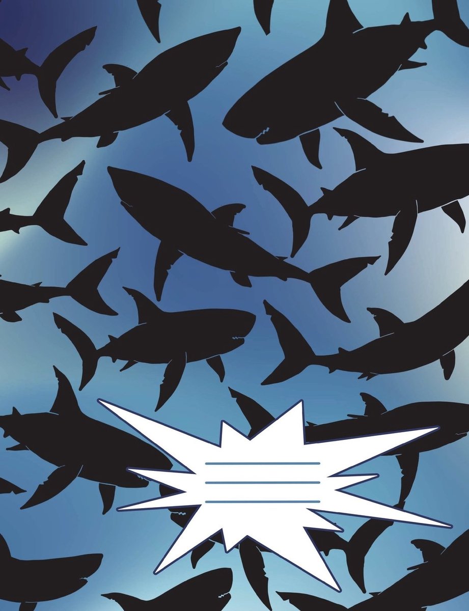 Attack: Ocean Life Composition Notebook or Journal for Shark Fins and Fans, Deep Ocean Sea Creatures and Great White Sharks: College Ruled Lined Paper