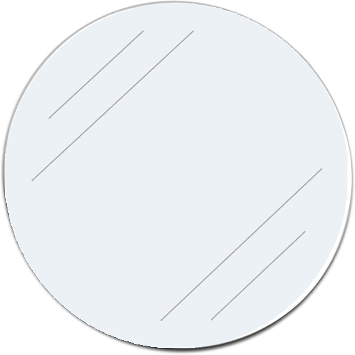 Etiketten | transparant | diameter en hoeveelheid naar keuze | eenzijdige kleefpunten / Ø 30 mm, 100 stuks.