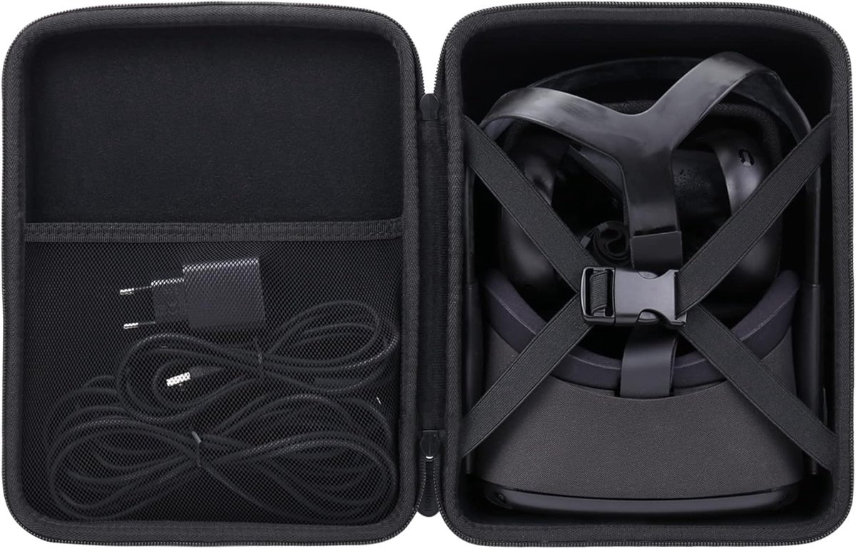 Harde draagtas opbergdoos voor Meta/Oculus 2 VR Headset, Zwart, Modern design