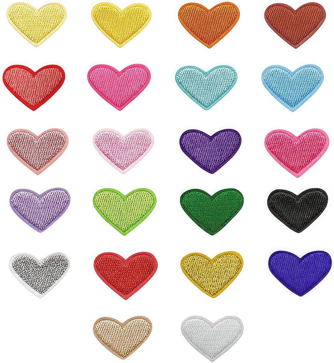 110 stuks ster stickers om op te strijken, kleurrijke strijkpatches 3cm voor kinderen & volwassenen, patches om op te strijken voor jeans, jassen, tassen & DIY kleding (22 kleuren)