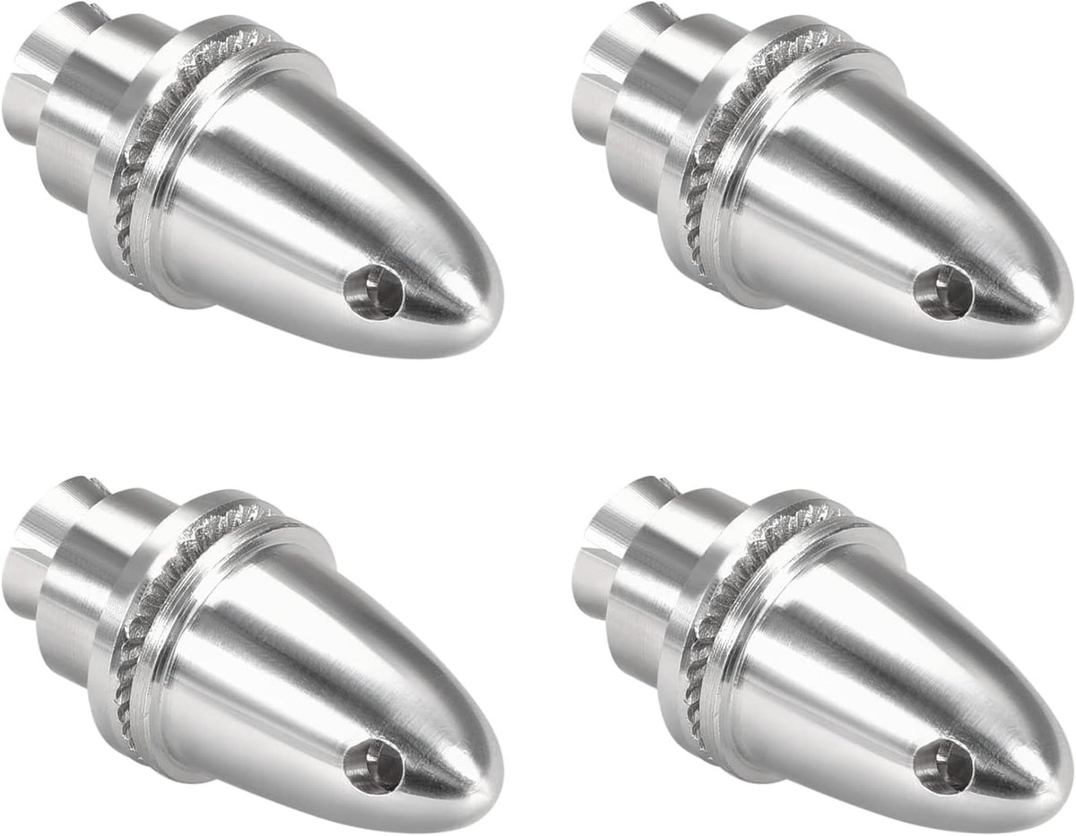 4 stuks RC modelvliegtuig, spinner, propeller-adapter, spaarder voor as borstelloze motor en toerentalregelaar, elektrisch vliegtuig, doe-het-zelf onderdelen (4 mm, 6 mm)