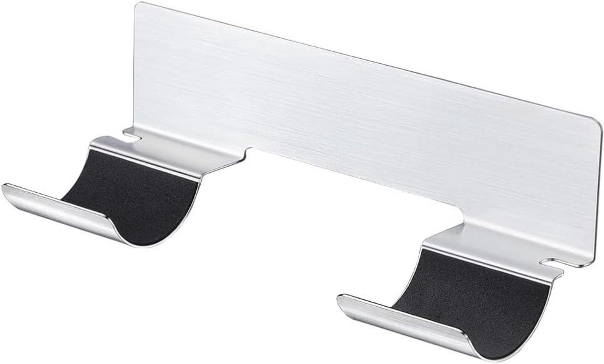 Stijltanghouder Wandmontage - Krultanghouder Organizer - Badkamer Organiseren - Roestvrij Staal - 25 x 10.80 x 4.80 cm - Zilver