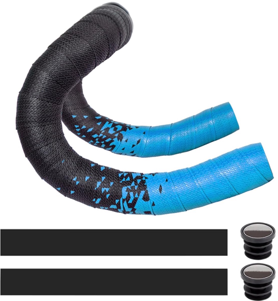 Tape PU Racefiets Stuur Grip Tape Fietsen Fietsstuur Wrap Bandjes Ademend Fietsstuurband Antislip Fiets Stuurtape Schokabsorberende Racestuurtape Gradiënt Blauw