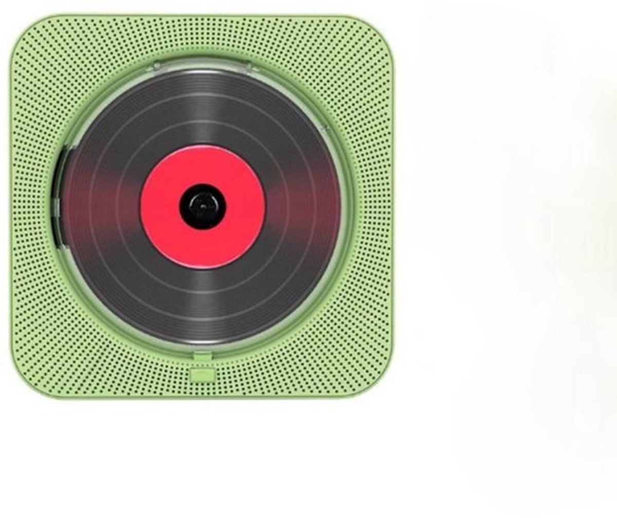 Bluetooth-cd-speler, compact en lichtgewicht, Bluetooth 5.0, FM-radio, USB/TF-kaartsleuf, met standaard, oplaadbaar - groen.