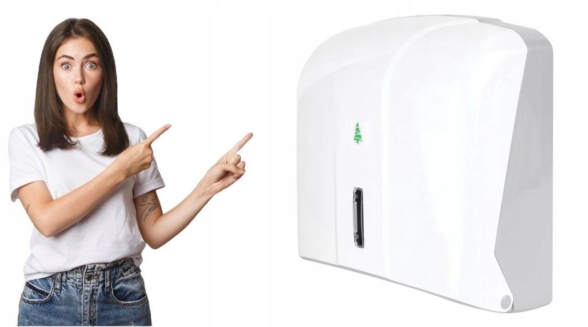 Merkloos Wit ZZ Handdoekdispenser - Wandmontage
