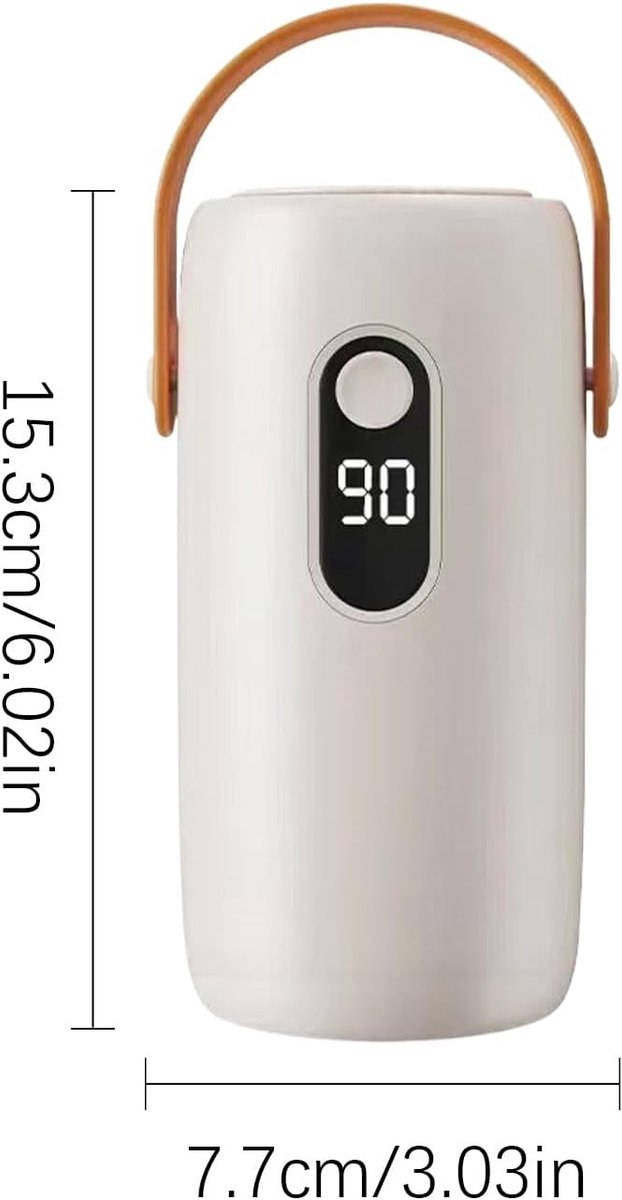 Automatisch Strijkapparaat - Kleding Dryer Stomer - Snel Kleding Drogen - Energiebesparend Ontwerp - 10.5x7.5 cm - Wit