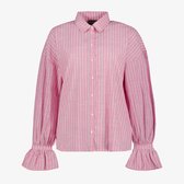 TwoDay dames overhemdblouse met strass steentjes roze - Maat M