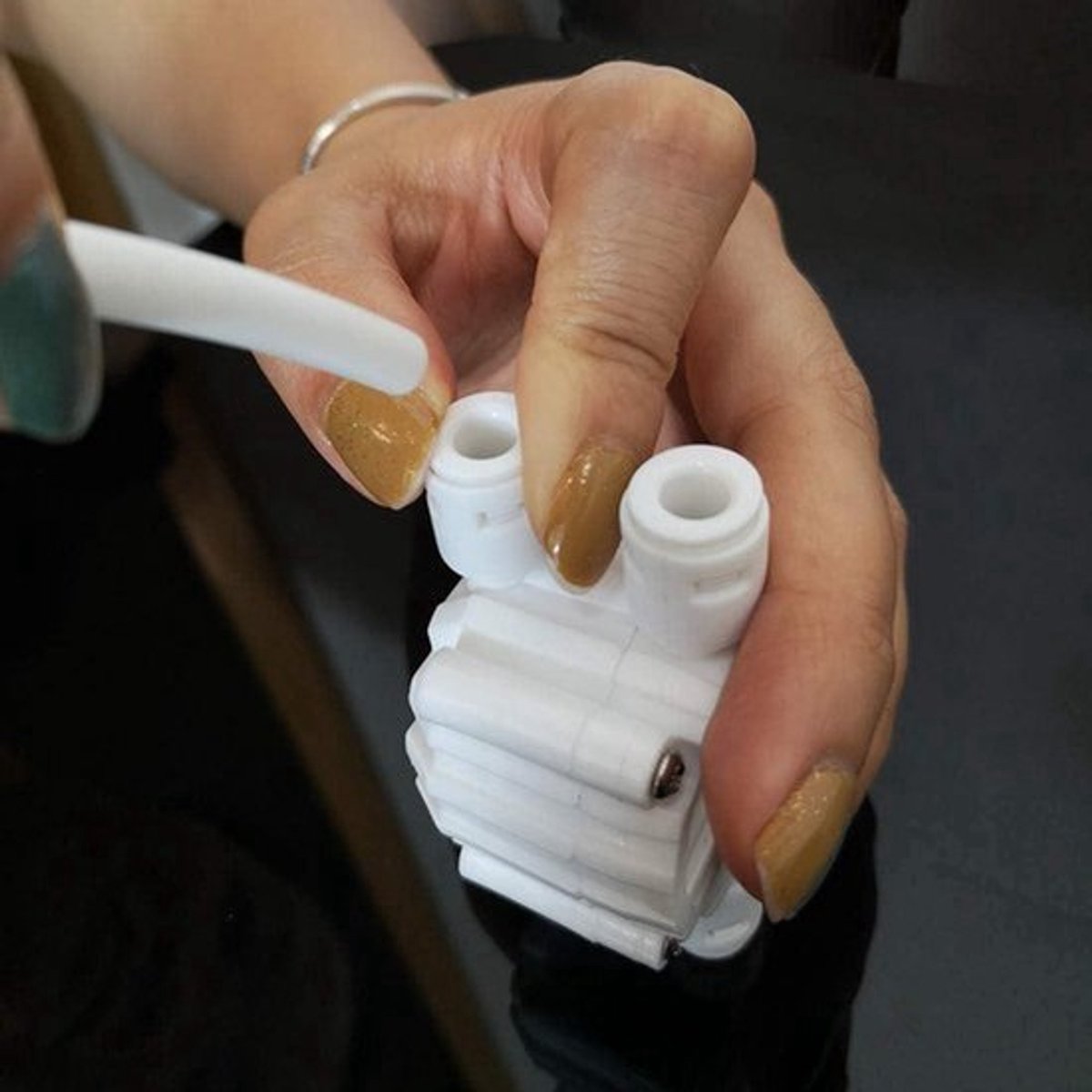 2 stuks 1/4 inch Auto Shut-Off 4-weg ventiel met stekkeraansluitingen voor RO omgekeerde osmose Pure-waterfiltersysteem